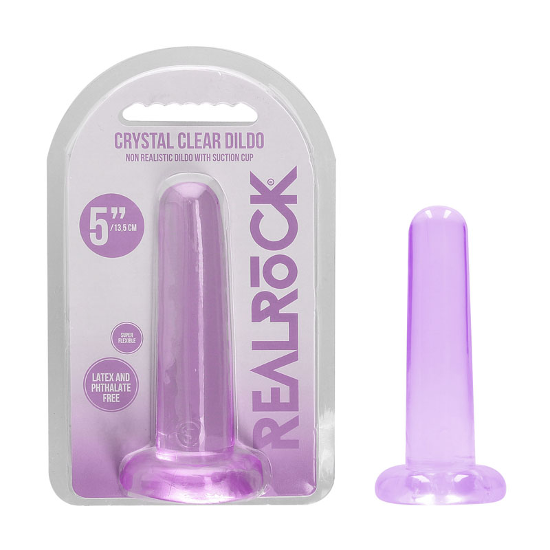 Realrock Dildo with Suction 5 inch - Purple